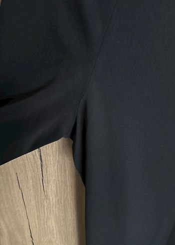 Siyah Uzun Kol ve Salaş Kesim Kadın Elbise - Görsel 9