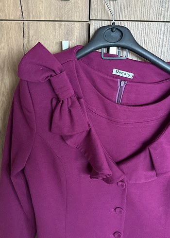 Mor Elbise Ceket - Görsel 2