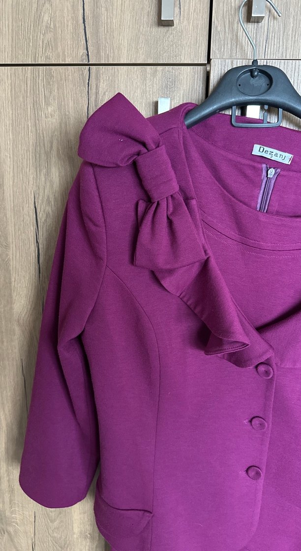 Mor Elbise Ceket - Görsel 4