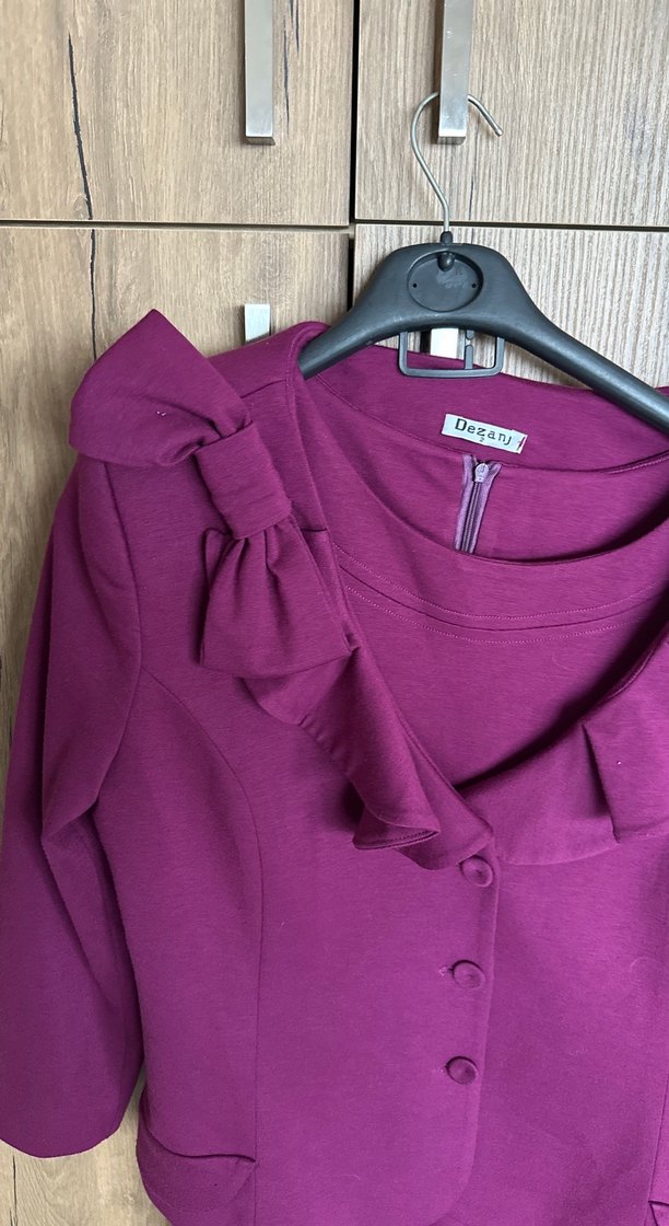 Mor Elbise Ceket - Görsel 2