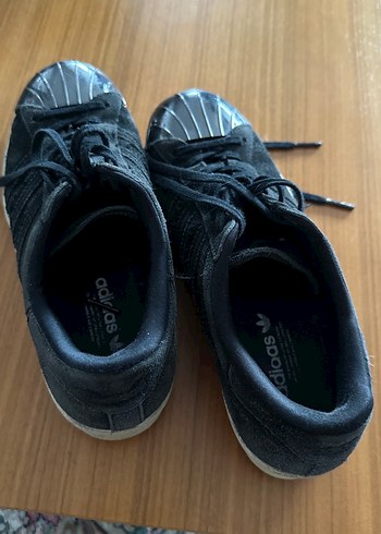 Siyah Kadın Spor Ayakkabı - Düz Taban - Görsel 4