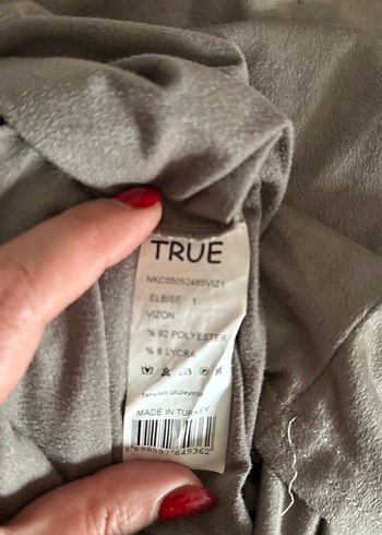 Vizon Dökümlü Elbise, Kısa Kollu, Salaş - Görsel 10