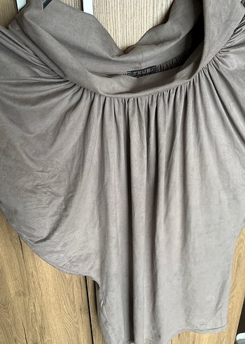 Vizon Dökümlü Elbise, Kısa Kollu, Salaş - Görsel 6