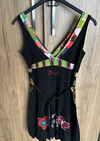 Çiçek Desenli V Yaka Uzun Bohem Elbise - Görsel 5