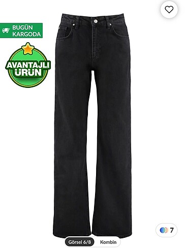 Trendyol & Milla siyah yüksek bel jean