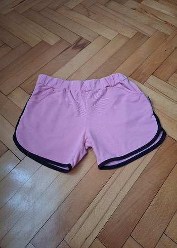 Pembe Rahat Kesim Kız Şortu - Görsel 2