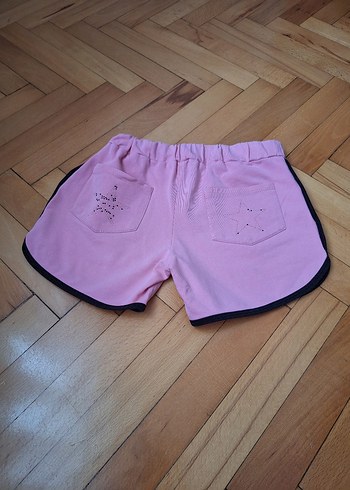 Pembe Rahat Kesim Kız Şortu - Görsel 3