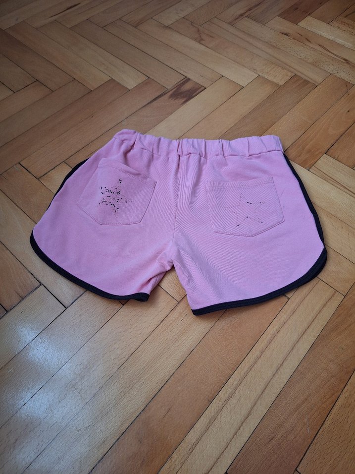 Pembe Rahat Kesim Kız Şortu - Görsel 3