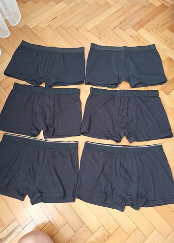 Erkek Siyah Mini Boxer 6'lı Paket