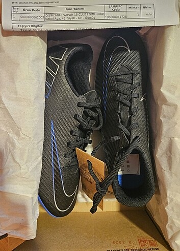 Orijinal nike Mercurial vapor 15 club Sıfır!