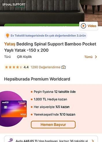 Beden Yataş bedding yaylı yatak