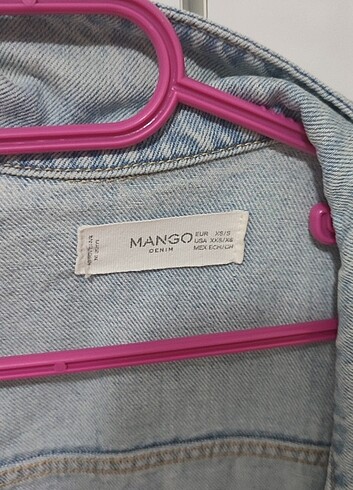 s Beden mavi Renk MANGO KOT CEKET 