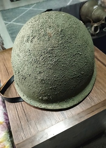 Kamuflaj Desenli Koyu Haki miğfer - Görsel 2