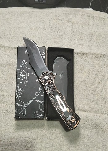 Altın Renkli Katlanır Bıçak ATAK - Görsel 3