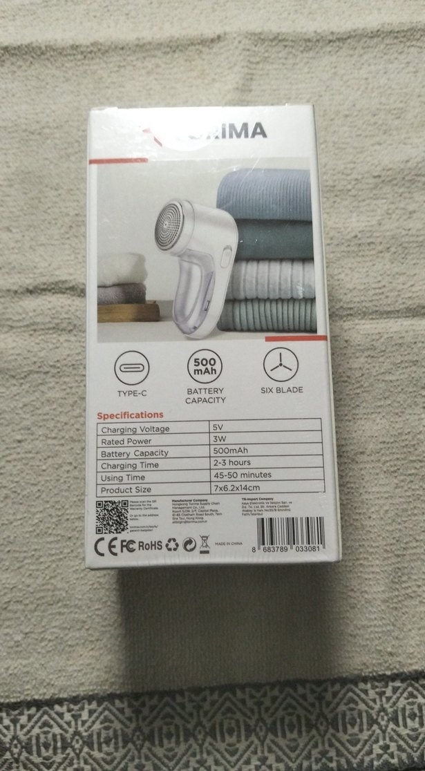 Beyaz Tüy Temizleyici 500 mAh Kapasiteli - Görsel 3