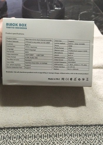 WiFi Özellikli Siyah Araç Kamera Kaydedici - Görsel 2