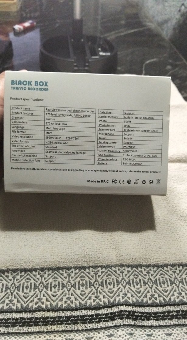 WiFi Özellikli Siyah Araç Kamera Kaydedici - Görsel 2