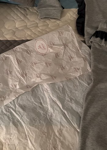 Siyah Deri işlemeli Kız Eşofman Takımı - Görsel 2