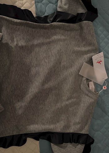 Siyah Deri işlemeli Kız Eşofman Takımı - Görsel 3