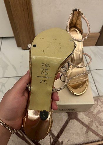 Rose  Renkli Klasik Stiletto Kadın Topuklu Ayakkabı - Görsel 5