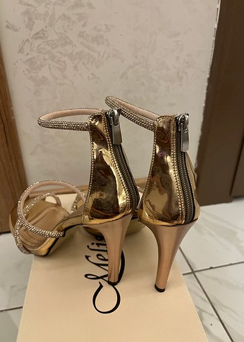 Rose  Renkli Klasik Stiletto Kadın Topuklu Ayakkabı - Görsel 4