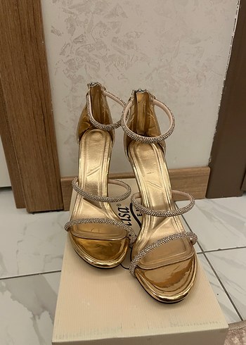 Rose  Renkli Klasik Stiletto Kadın Topuklu Ayakkabı - Görsel 2