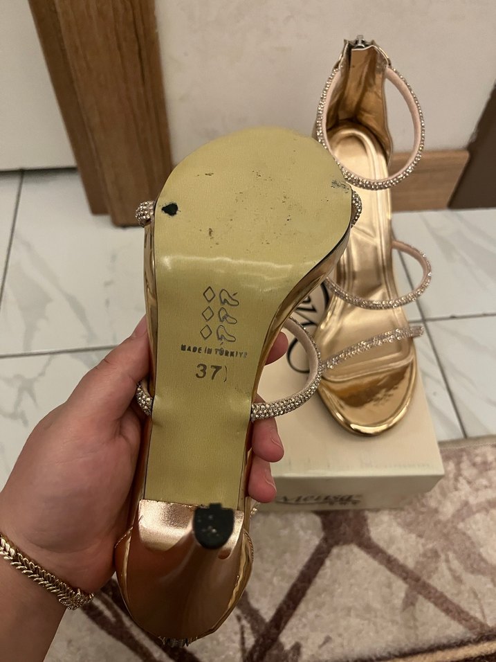 Rose  Renkli Klasik Stiletto Kadın Topuklu Ayakkabı - Görsel 5