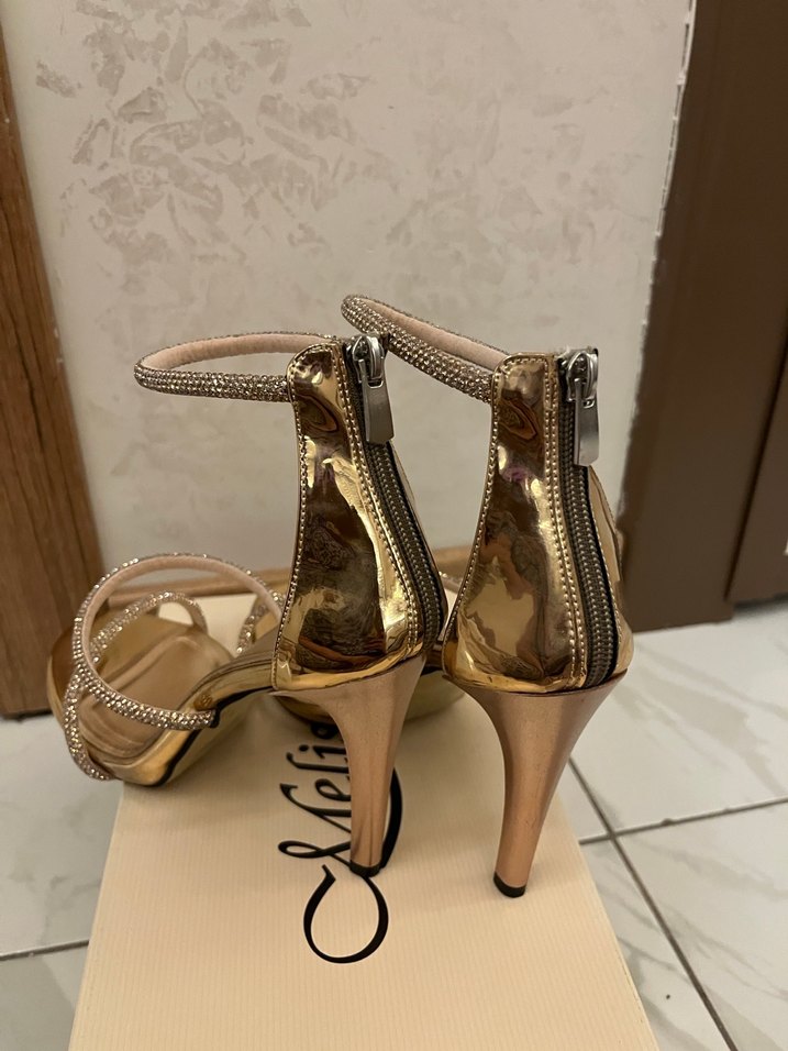 Rose  Renkli Klasik Stiletto Kadın Topuklu Ayakkabı - Görsel 4