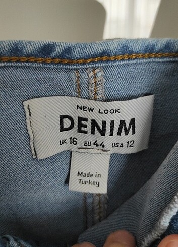 44 Beden 42 44 beden kot elbise DENİM
