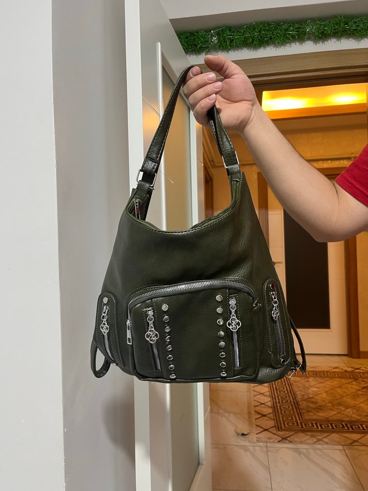 David polo Deri Rock Punk Kadın Çanta - Görsel 3