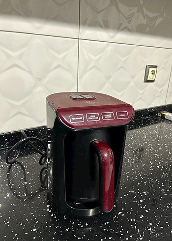 KARACA Bordo Renkli Modern Kahve Makinesi - Görsel 4