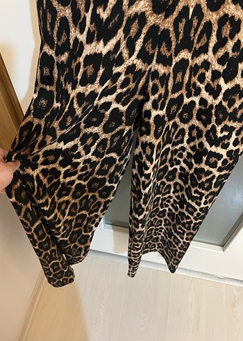 40 42 44 beden Leopar Desenli Uzun  tulum - Görsel 2