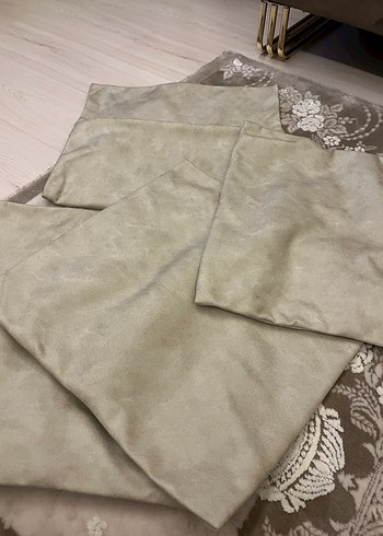 4 adet Bej Düz  renk kırlent klıfı - Görsel 2