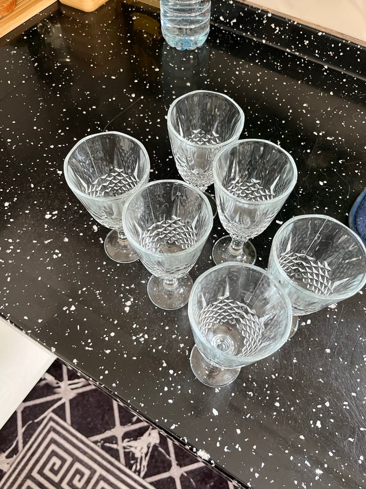 Kristal Görünümlü Ayaklı 6'lı Sunum bardağı - Görsel 4