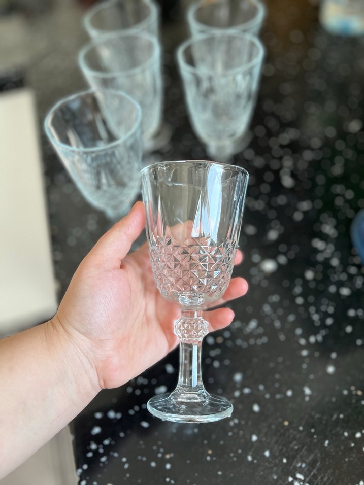 Kristal Görünümlü Ayaklı 6'lı Sunum bardağı - Görsel 3