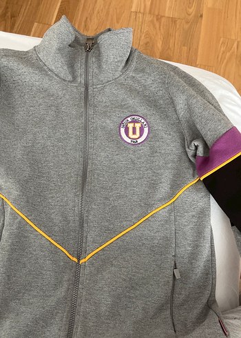 Uğur okullar Gri Fermuarlı Erkek Sweatshirt