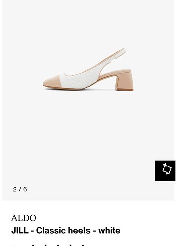 ALDO JILL Beyaz Klasik Topuklu Kadın Ayakkabı - Görsel 3