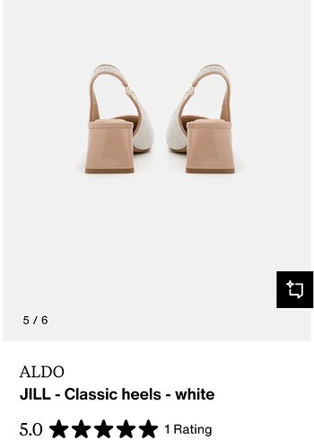 ALDO JILL Beyaz Klasik Topuklu Kadın Ayakkabı - Görsel 5