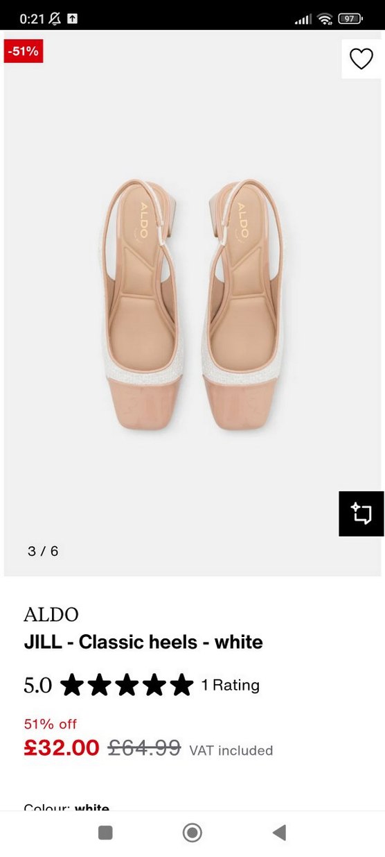 ALDO JILL Beyaz Klasik Topuklu Kadın Ayakkabı - Görsel 2