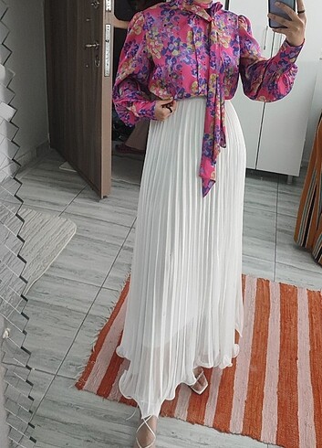 Zara Şifon etek