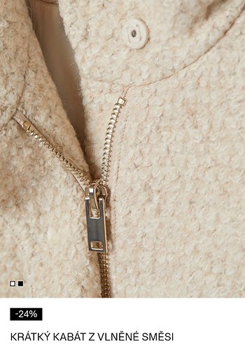 Bej Midi Yünlü Kadın Kaban - Görsel 2
