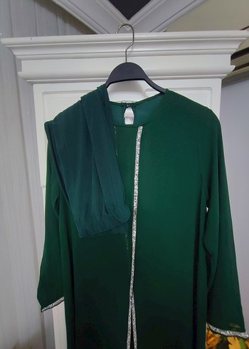 Nakışlı Uzun Yeşil takım - Görsel 4