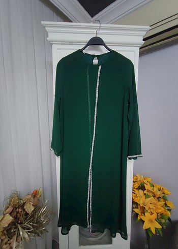 Nakışlı Uzun Yeşil takım - Görsel 2