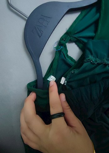 Nakışlı Uzun Yeşil takım - Görsel 6