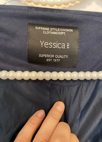 Kadın Lacivert Süet Fermuarlı Blazer Ceket - Görsel 5