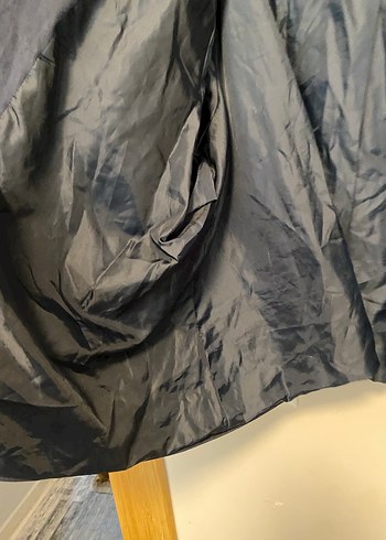 Kadın Lacivert Süet Fermuarlı Blazer Ceket - Görsel 4