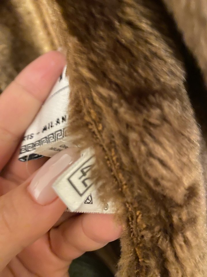 Kahverengi Kadın Süet Kürklü Midi Kaban - Görsel 4