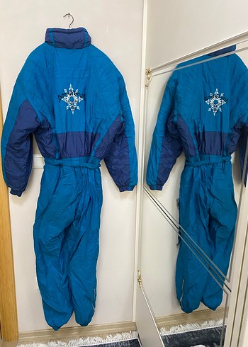 Koyu Mavi Fermuarlı Kayak Tulumu - Görsel 4