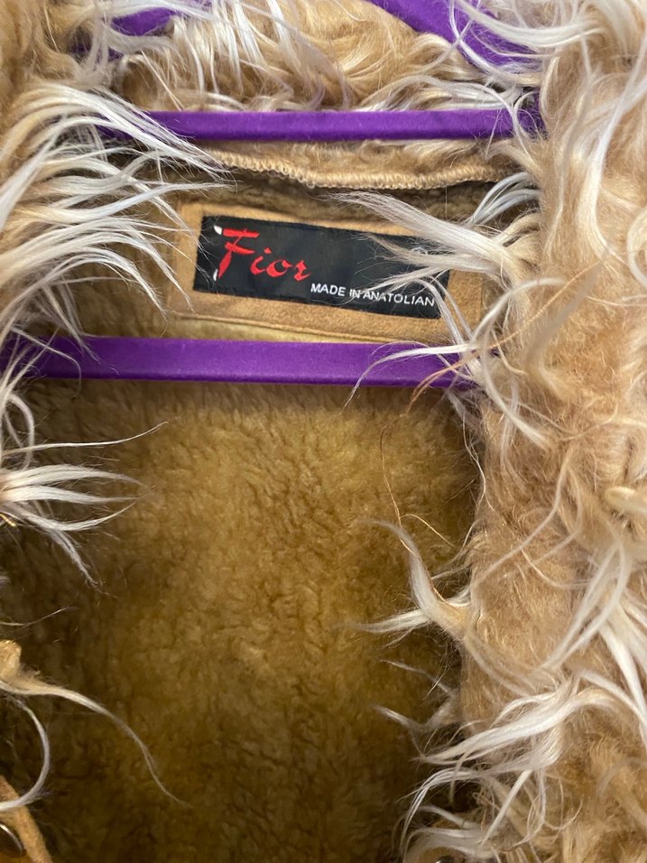 Kahverengi Süet Uzun Kadın Kaban - Görsel 3