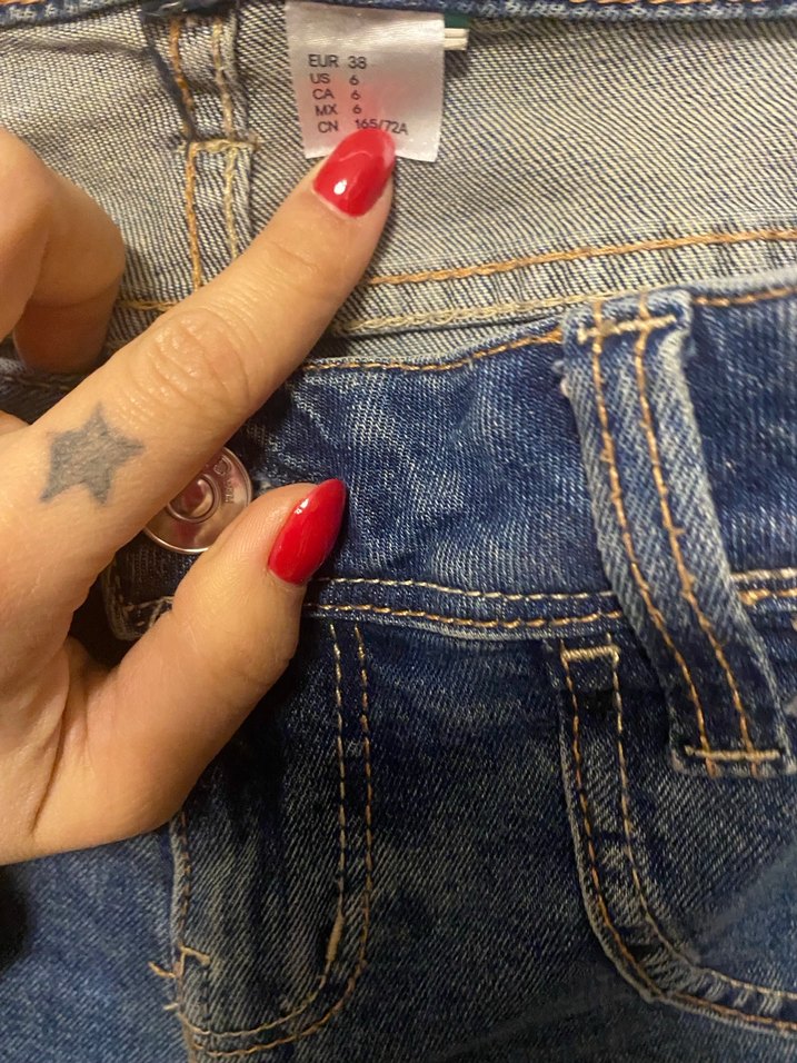 Kadın Mavi Denim Dar Kesim Midi Jean - Görsel 2